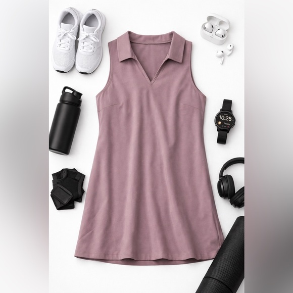 Calvin Klein Dresses & Skirts - Calvin Klein Performance Mauve Tennis Pickleball Dress NWT SPF Wicking Active